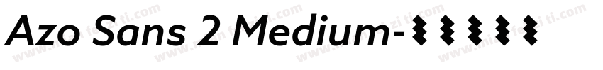 Azo Sans 2 Medium字体转换